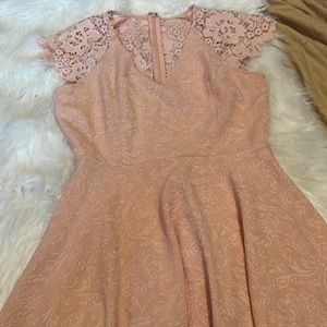 Annabella pink dress with lace detail size small
